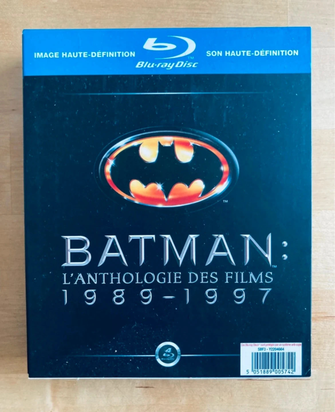 Coffret Blu-ray Batman anthologie des films 90’s.